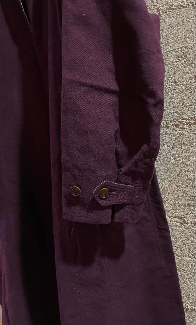 45R上質モールサージのストレッチワンピースゆったり暖か45100円新品同様