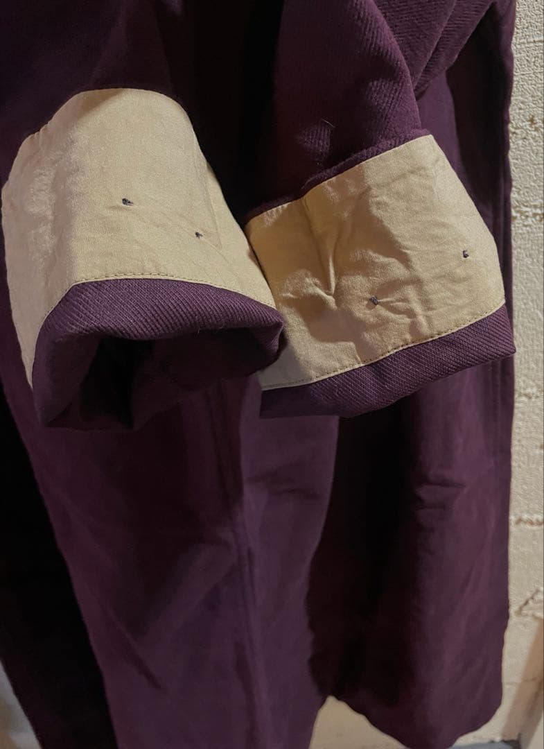 45R上質モールサージのストレッチワンピースゆったり暖か45100円新品同様