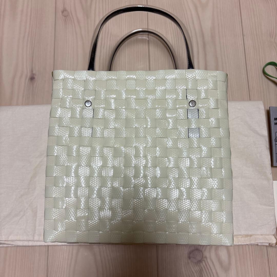 MARNI ブラウンドッグ カゴバッグ　犬