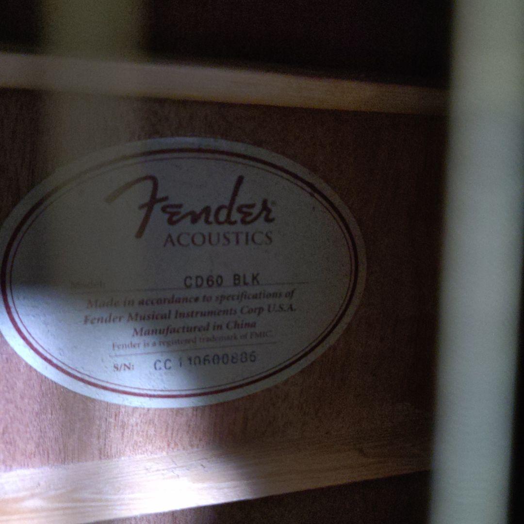 Fender CD60 BLK アコースティックギター