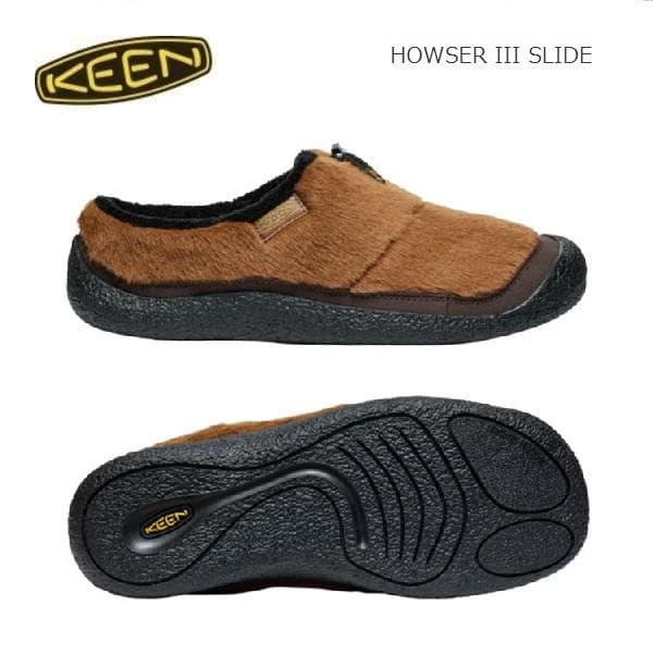 KEEN キーン ハウザーⅢスライド スリッポン バイソン 28.0cm