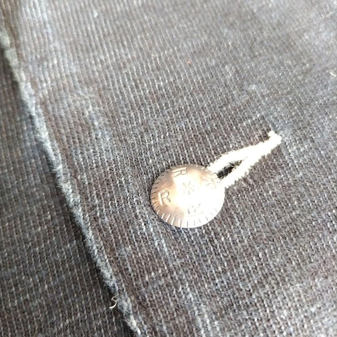 45R インディゴ染め　スウェットデニムジャケット　5 R刺繍入り　大きいサイズ