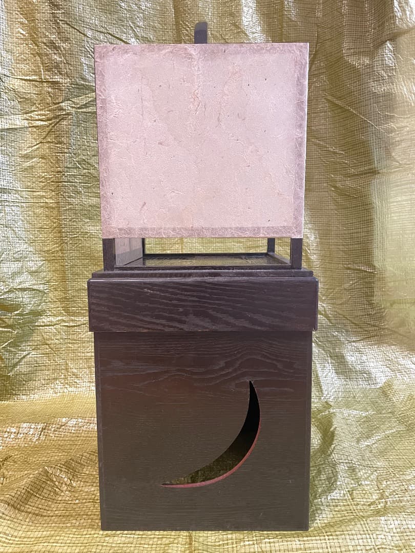 有明行灯　古民具 骨董　行燈　行灯　和紙と蝋燭のおまけ付き