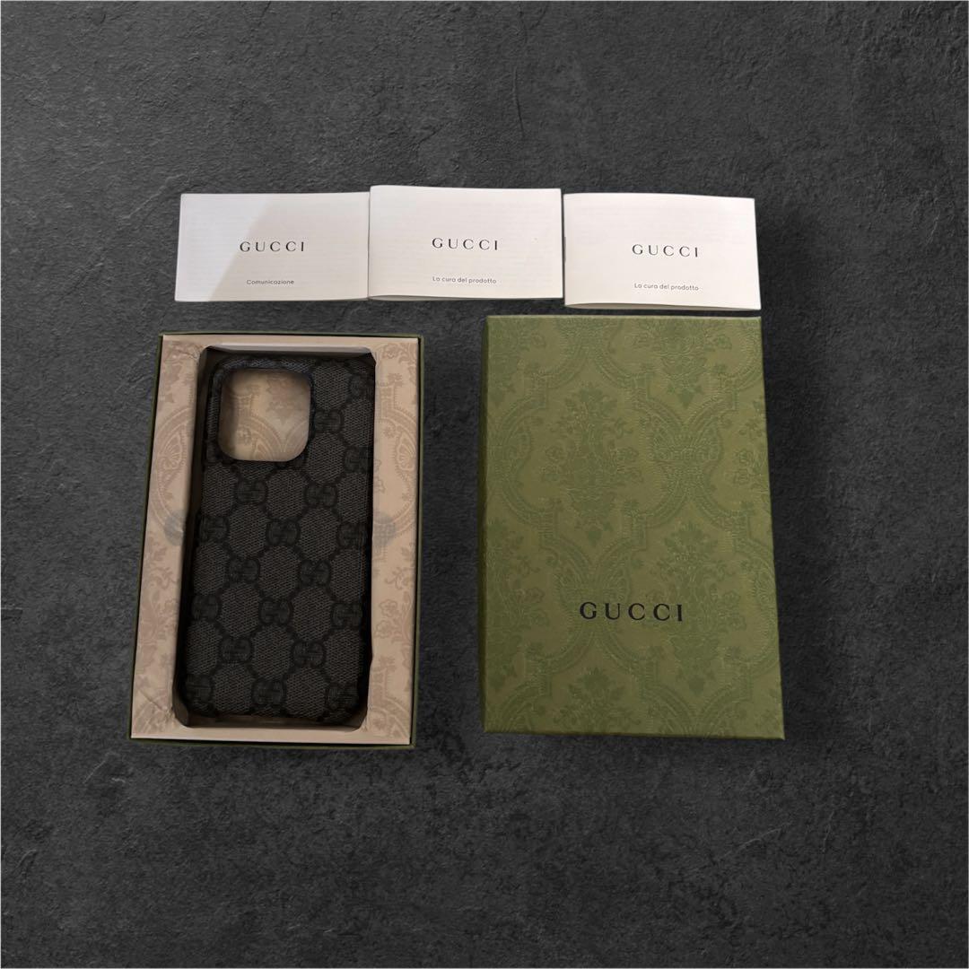 【正規品】GUCCI iPhone15Proケース ブラック