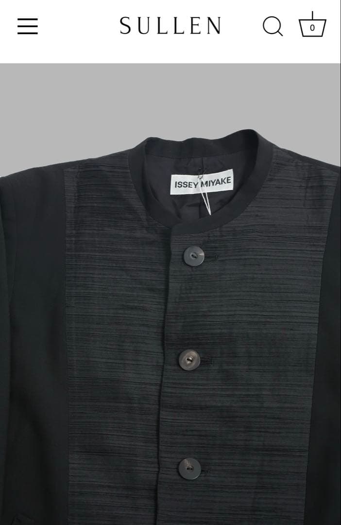 ジャケット・アウター ISSEY MIYAKE MAO COLLAR PLEATS JACKET