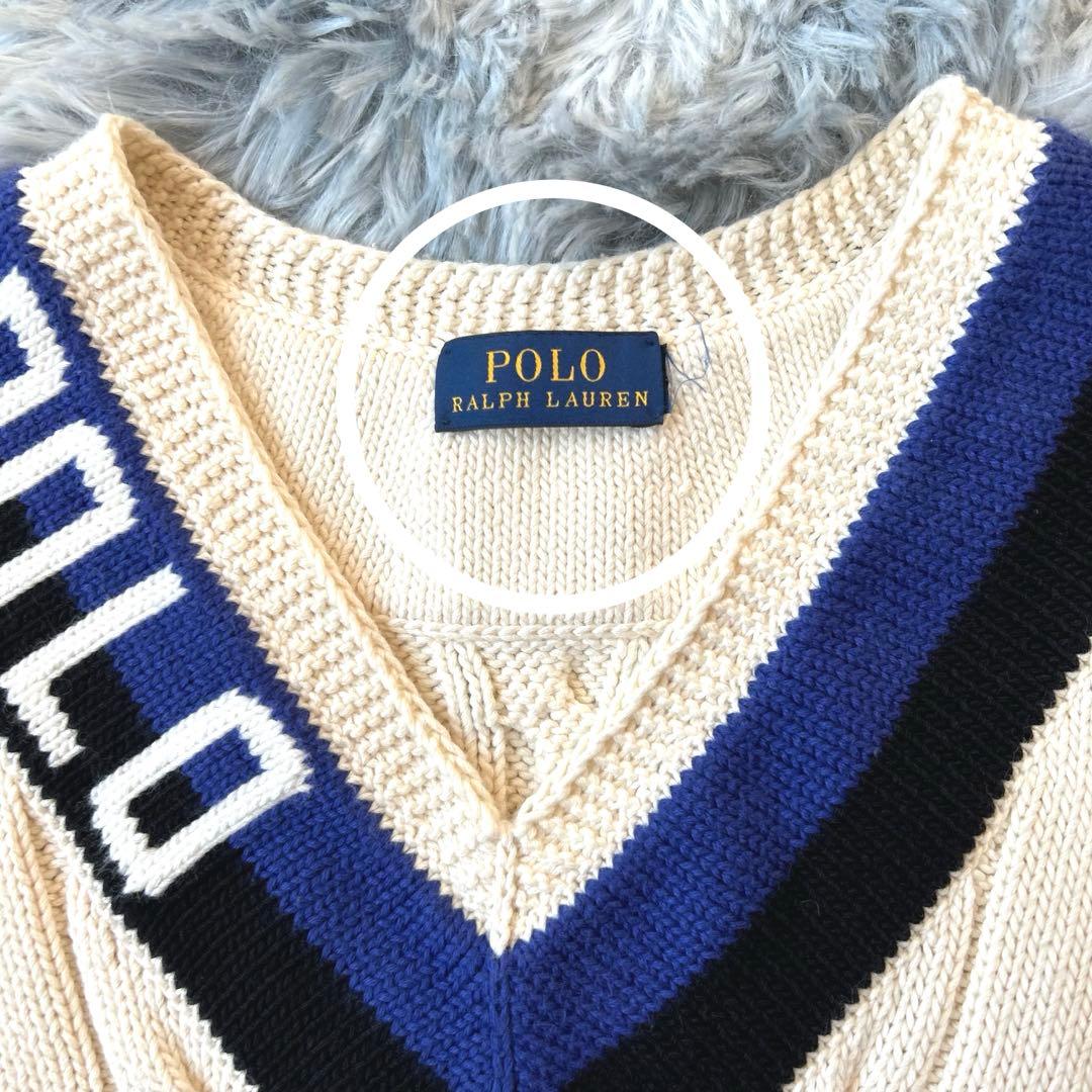 Polo Ralph Lauren コットンクリケット ベスト チルデンニット