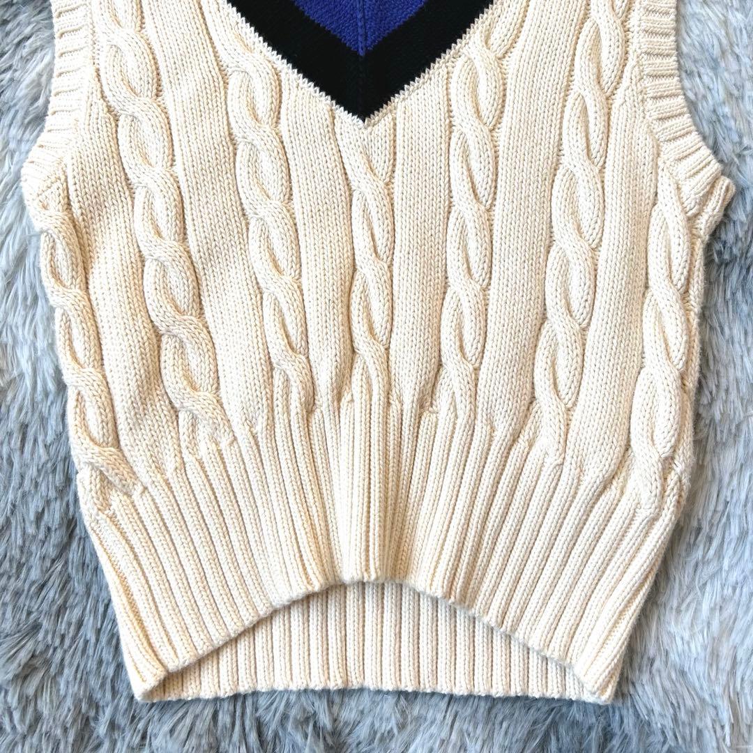 Polo Ralph Lauren コットンクリケット ベスト チルデンニット