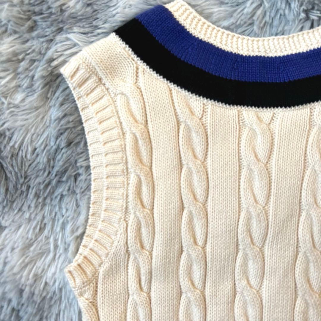 Polo Ralph Lauren コットンクリケット ベスト チルデンニット