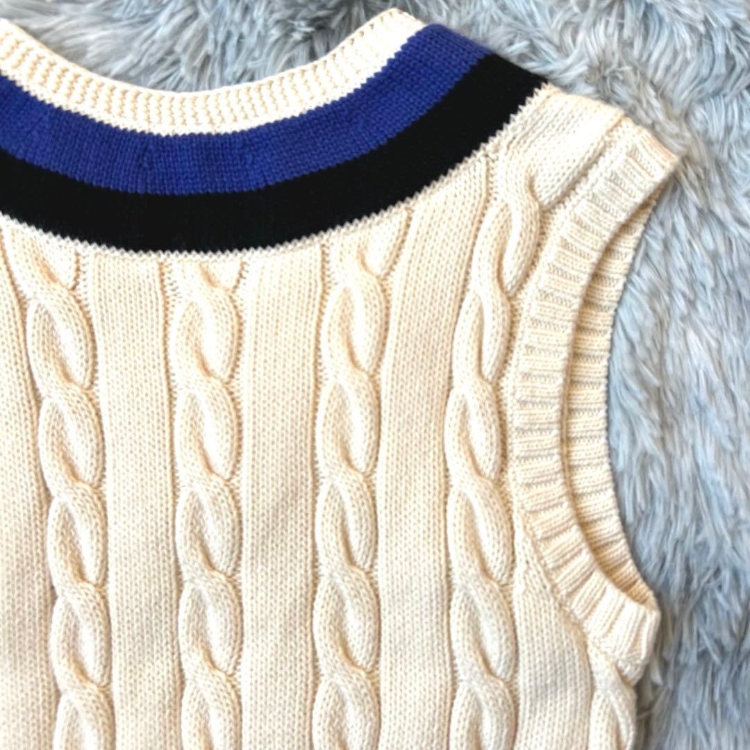 Polo Ralph Lauren コットンクリケット ベスト チルデンニット