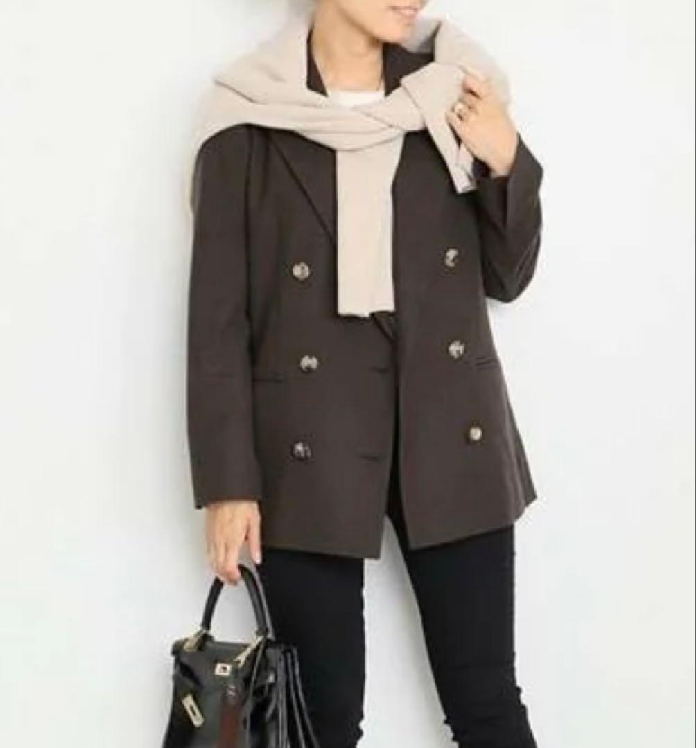 ほぼ未使用✨ドゥーズィエムクラス ダブル テーラードジャケット ブラウン 38