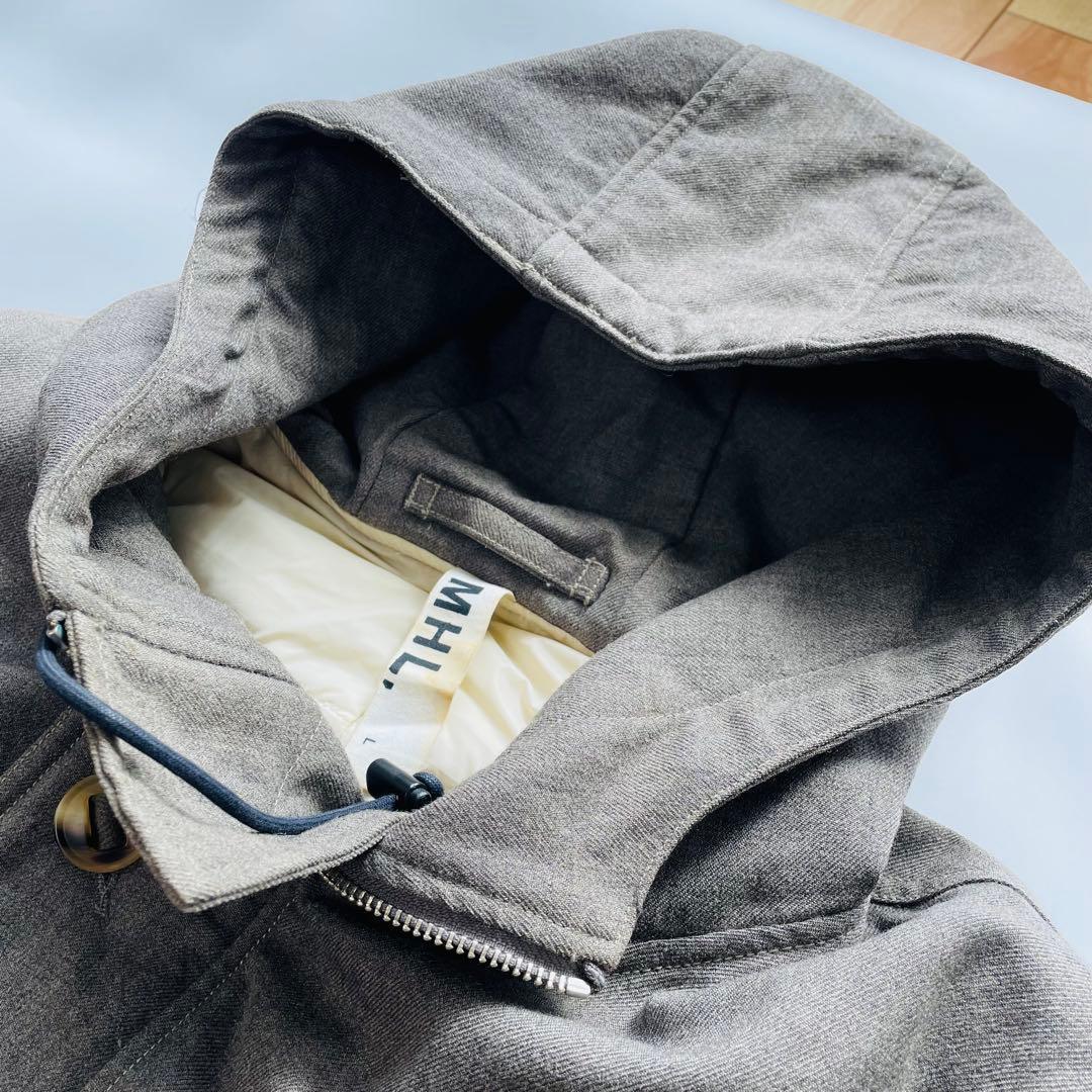 マーガレットハウエル MHL. フィッシュテール モッズコート フーディー L