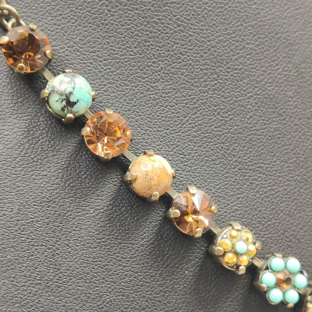 【美品】アマーロ AMARO ネックレス+ブレスレットセット 天然石 ターコイズ