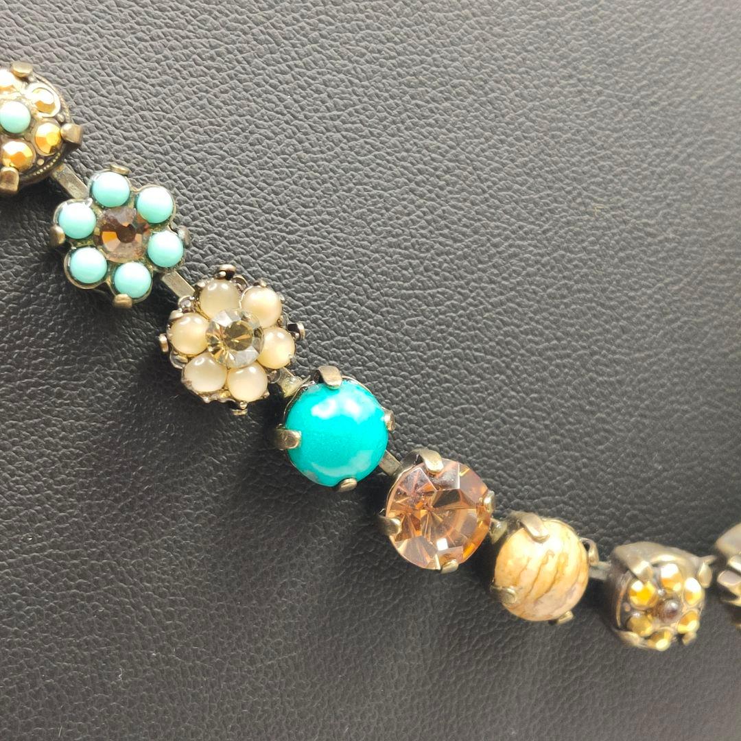 【美品】アマーロ AMARO ネックレス+ブレスレットセット 天然石 ターコイズ