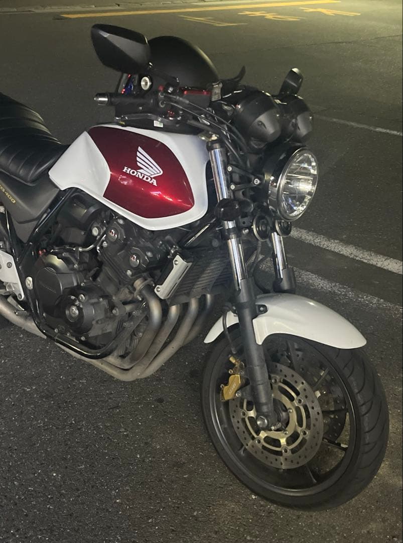 【美品】CB400SF モリワキ ヘッドライトステーキット(ブラック)