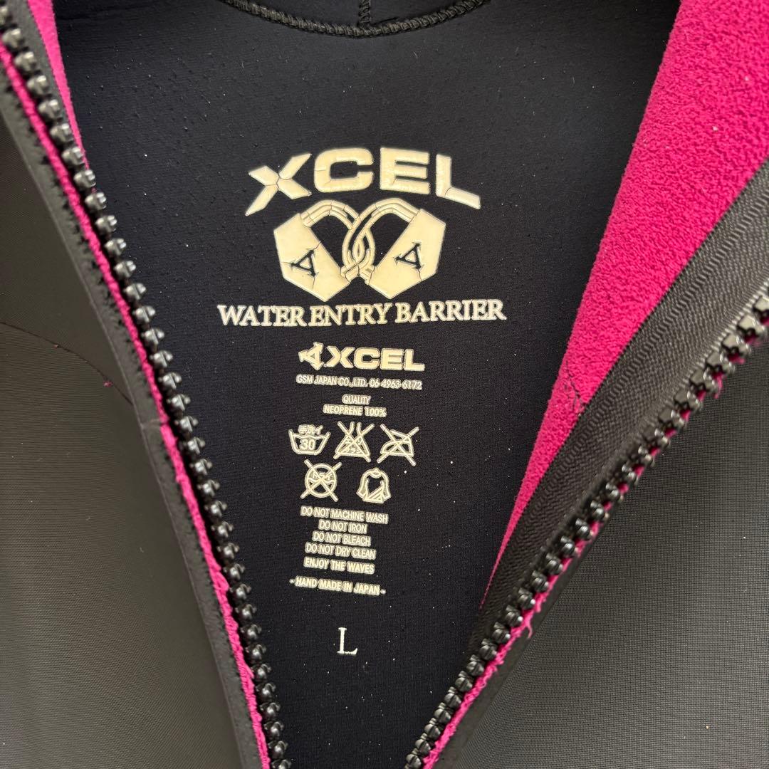 【セミドライエクセル/サーフィン用ウエットスーツ/5×3mm/バックジップ/L