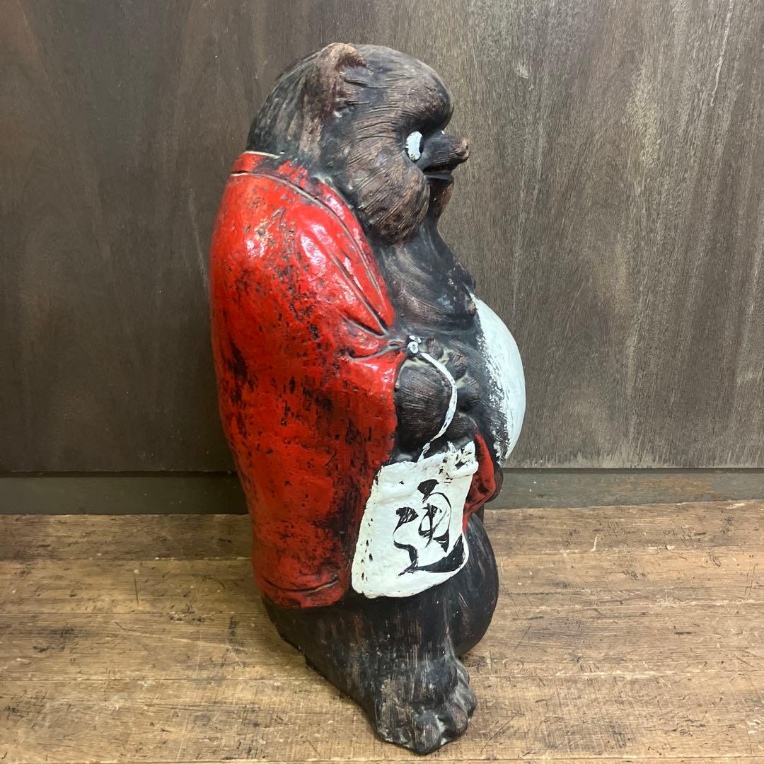 昭和レトロ 狸の置物 タヌキ 狸 大型 古民具 古民家 古道具 縁起物 置物