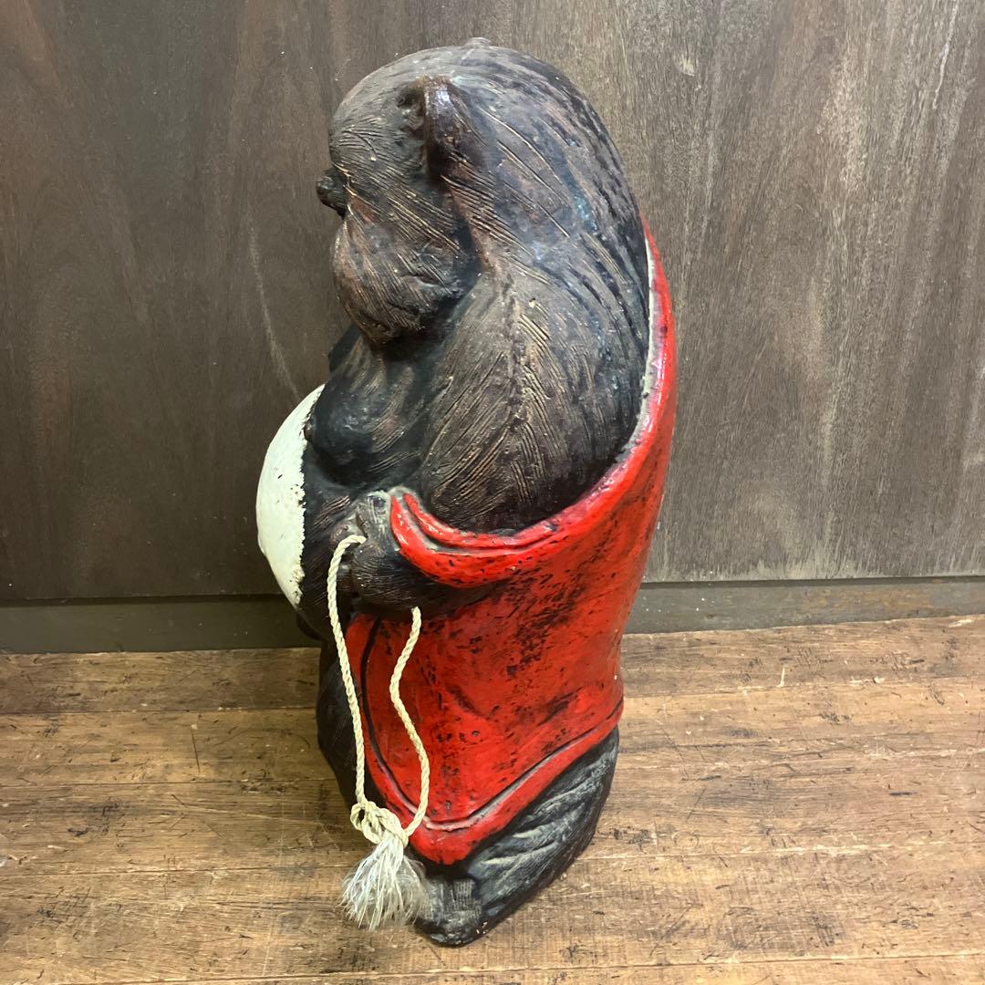 昭和レトロ 狸の置物 タヌキ 狸 大型 古民具 古民家 古道具 縁起物 置物