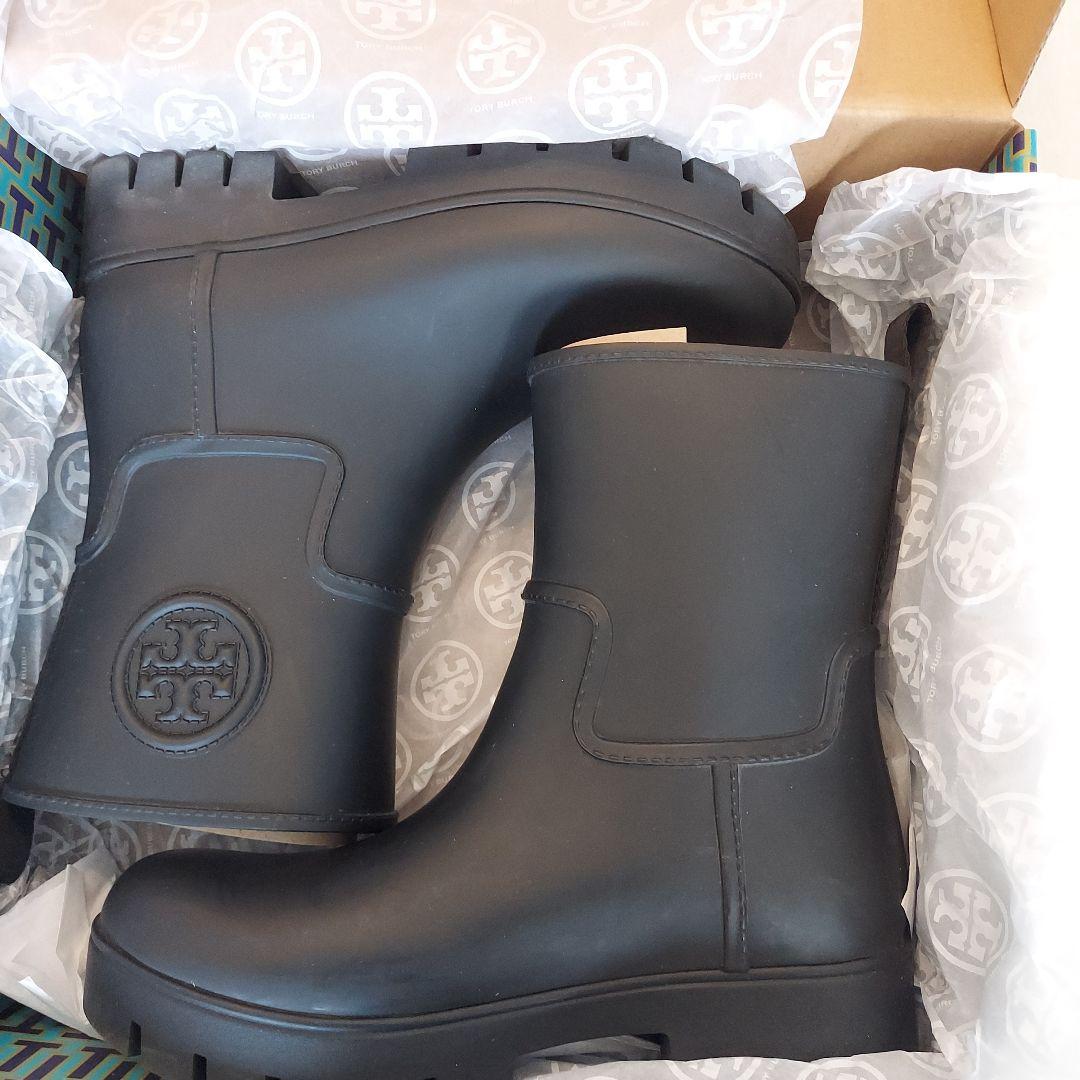 アンクルレインブーツ パーフェクトブラック サイズ7