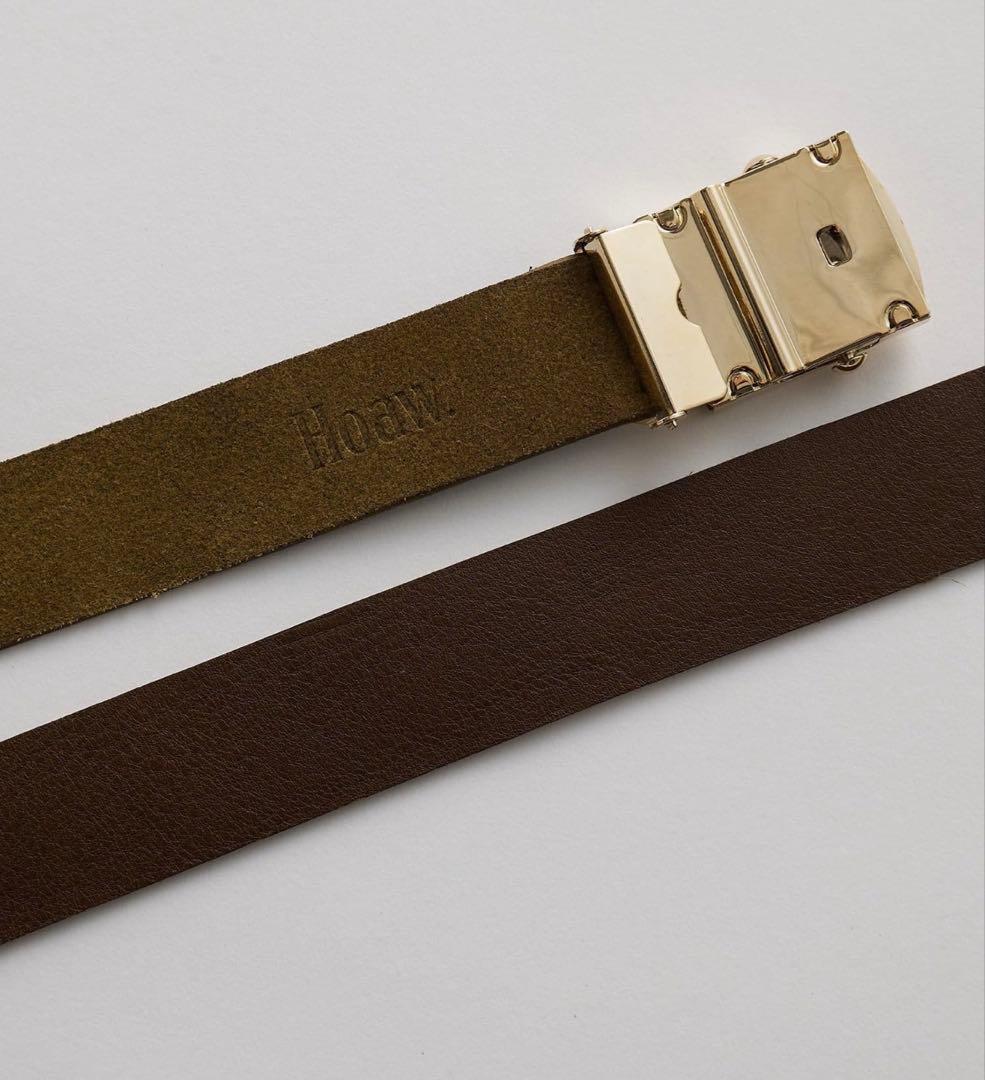 ウィムガゼット 【Hoaw.】 レザーガチャベルト/ ダークブラウン