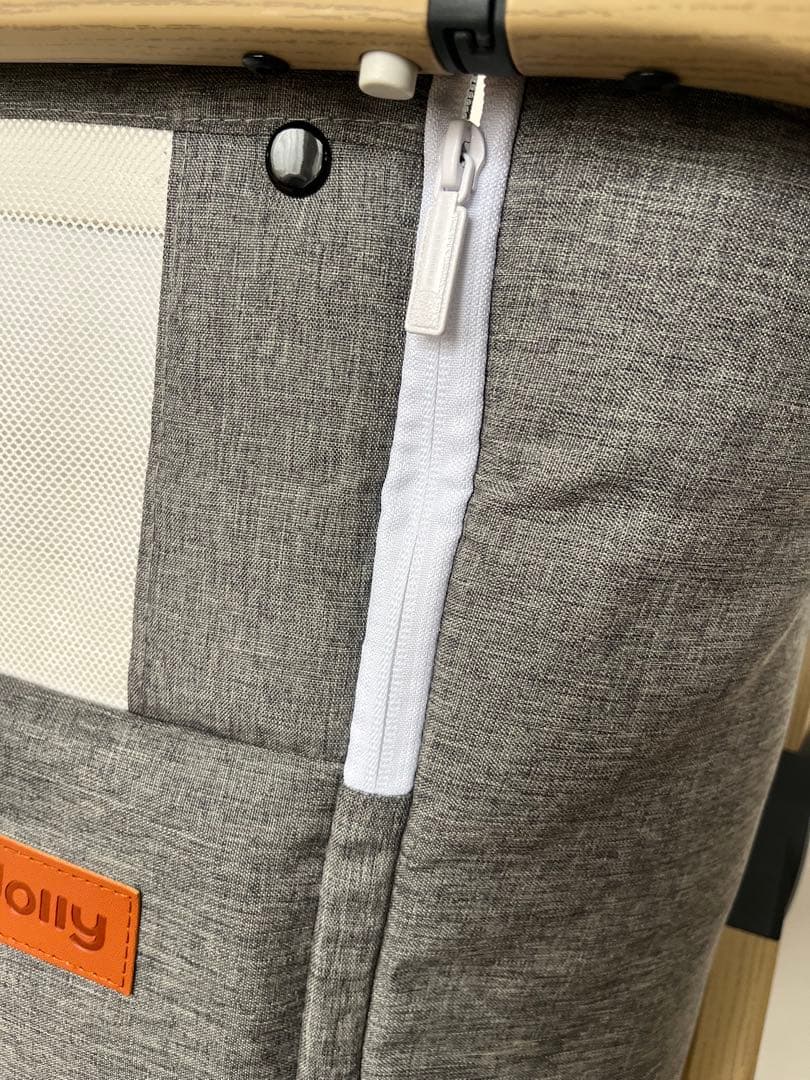 Maydolly ベビーベッド グレー キャスター付き　hzdmj