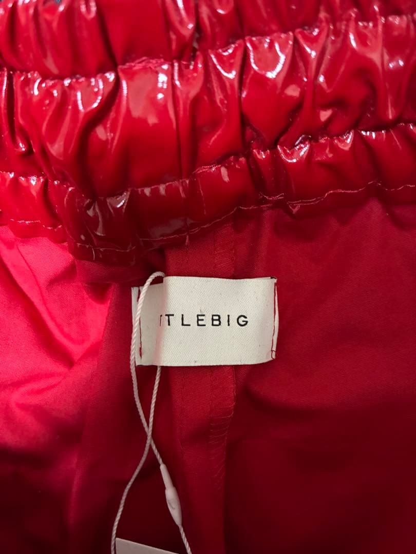 新品　定価3万　LITTLEBIG★ラミネートショーツ　赤　M