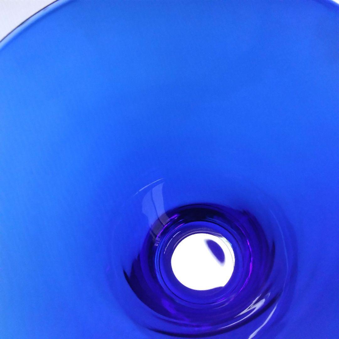 LSA エルエスエー フラワーベース ガラス 花器 花瓶 ブルー コバルトブルー