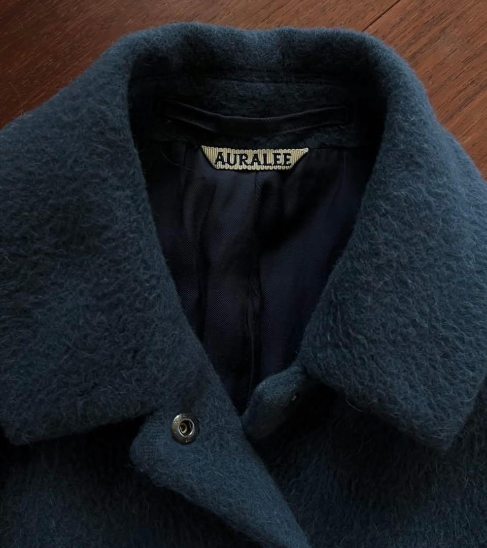 AURALEE Baby Alpaca Blousonダークブルー ウールコート