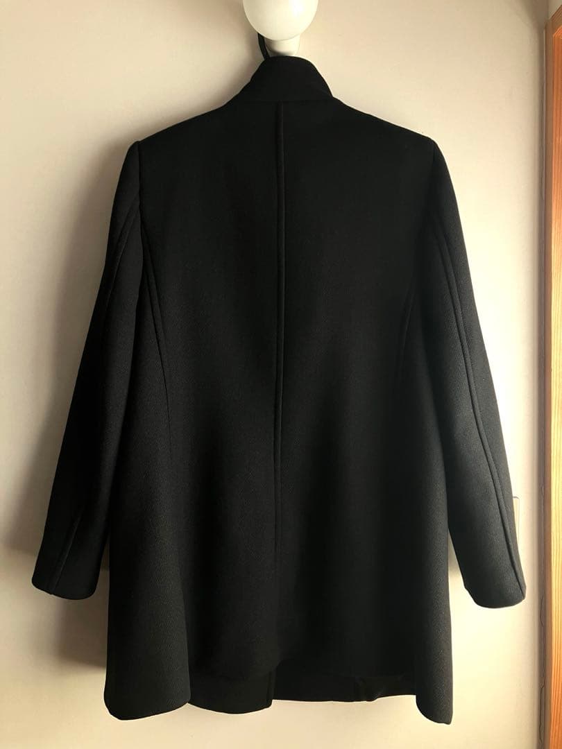 ZARA ダブルブレストコート　ブラック