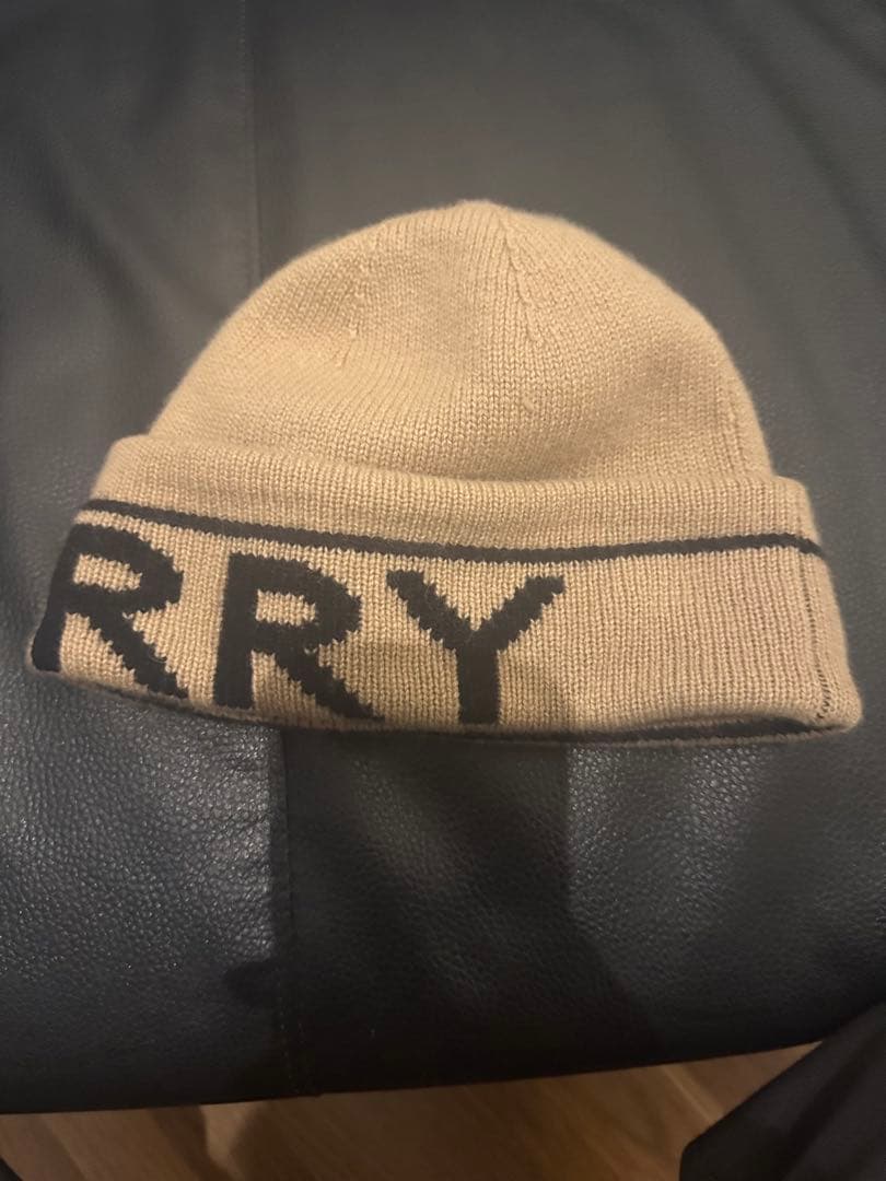 BURBERRY ニット帽 ベージュ 54-61cm
