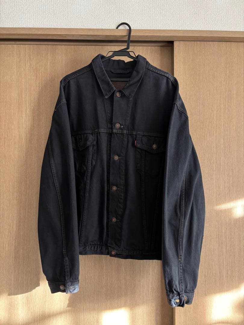 Levi’s 後染めブラック デニムジャケット　80s.90s USA製