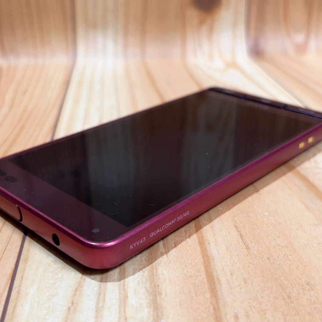 SIMフリー 本体 BASIO 3 KYV43 32 GB 173G4 レッド