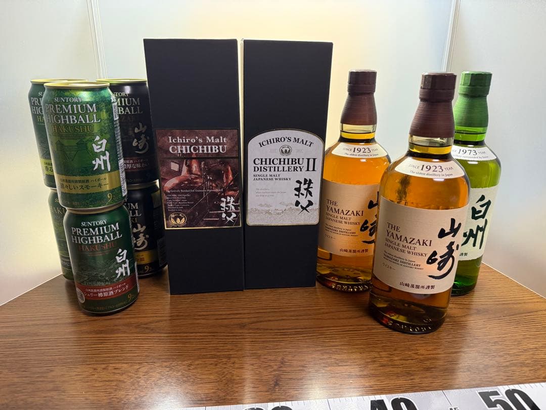 新品レアウイスキーセット　イチローズモルト　秩父2 山崎　白州　ハイボール缶など