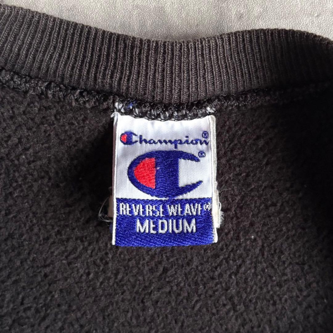 【90s champion】リバースウィーブ　スウェット　墨黒　フェード　古着