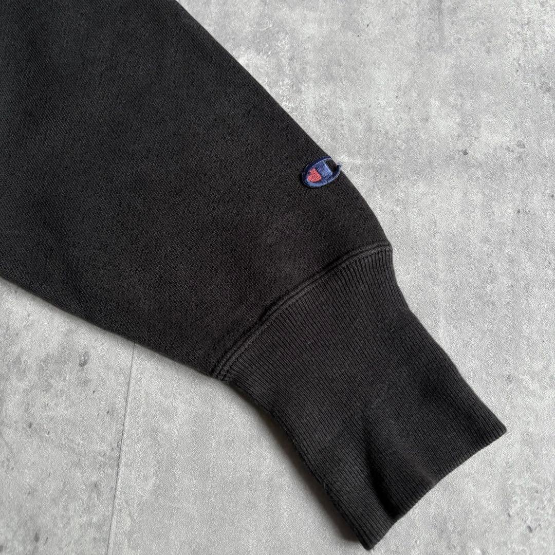 【90s champion】リバースウィーブ　スウェット　墨黒　フェード　古着