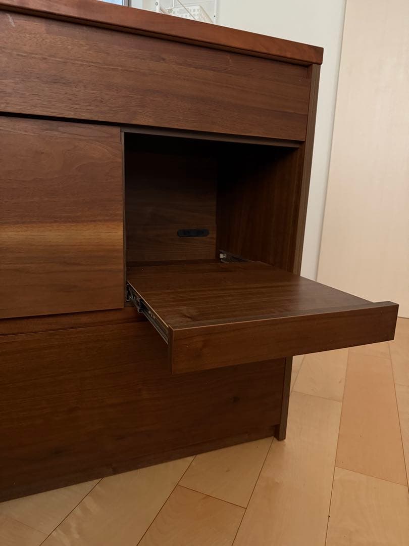 unico DIX W80木製レンジボード・レンジ台 天板ステンレス