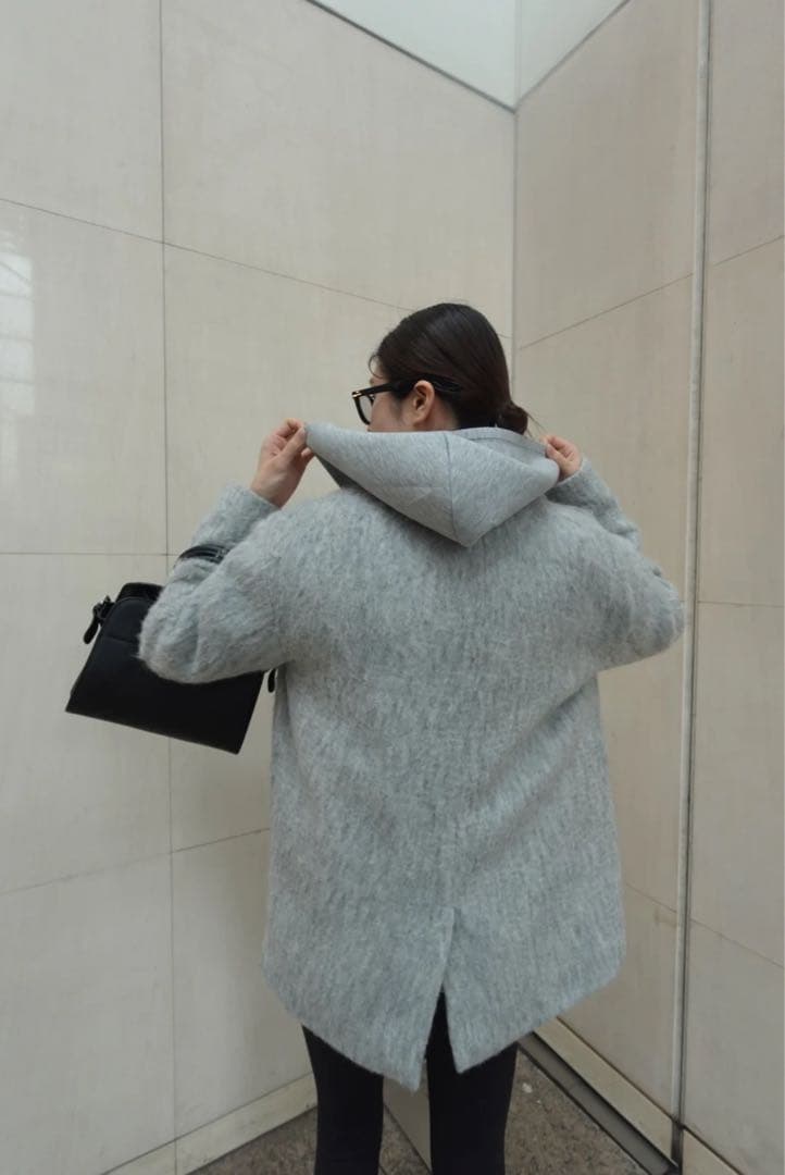 gypsophila ミドル丈オーバーサイズシャギーコート