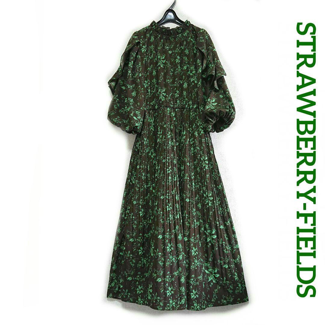 まあ様おまとめ専用STRAWBERRY-FIELDS 袖フリルプリーツワンピース