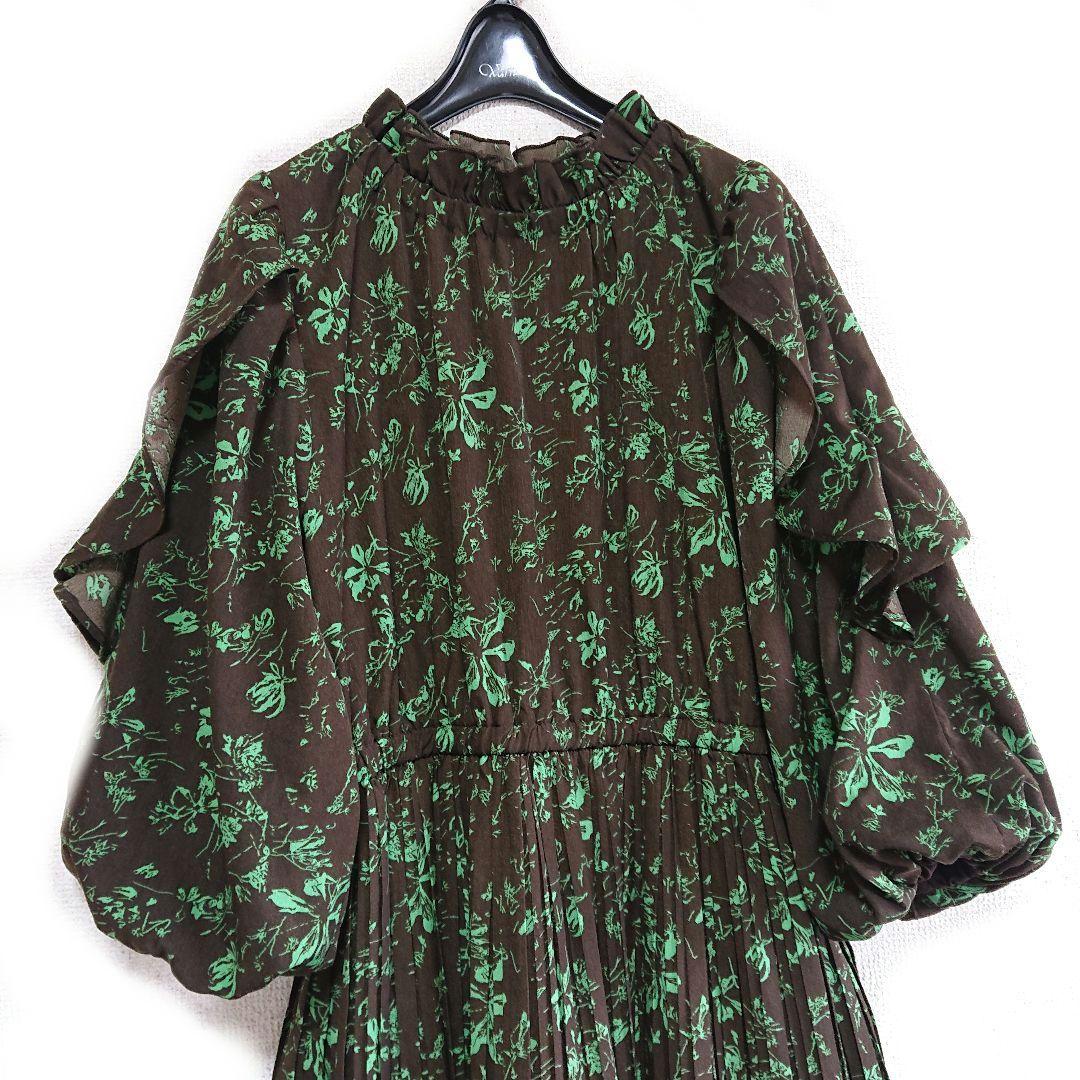 まあ様おまとめ専用STRAWBERRY-FIELDS 袖フリルプリーツワンピース