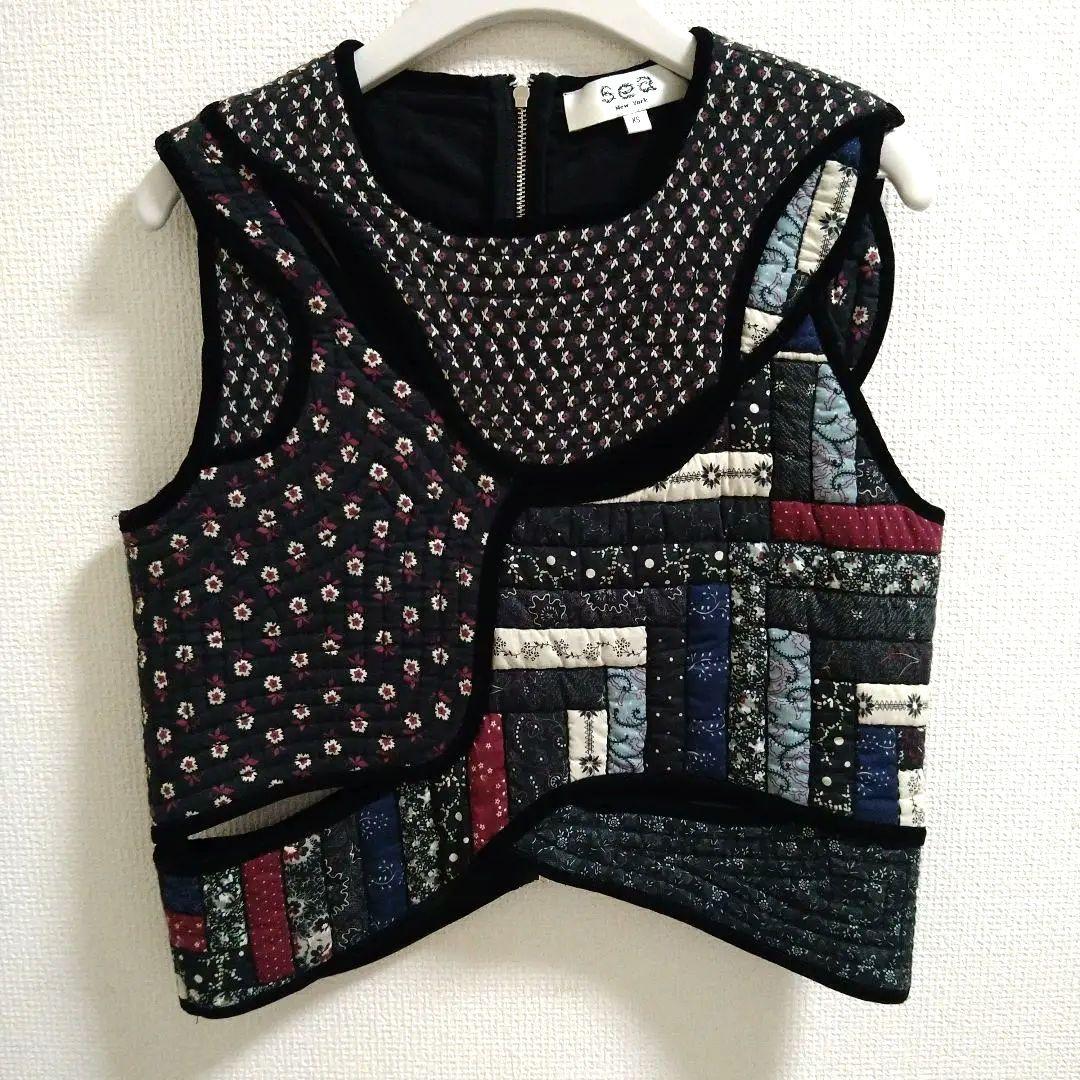 Sea New York　パッチワークキルティングベスト