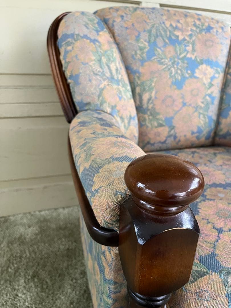 【素】karimoku カリモク コロニアル シングルソファ