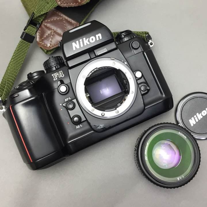 ニコン 名器 F4 50mm 1:1.8 単焦点レンズ付 実動品