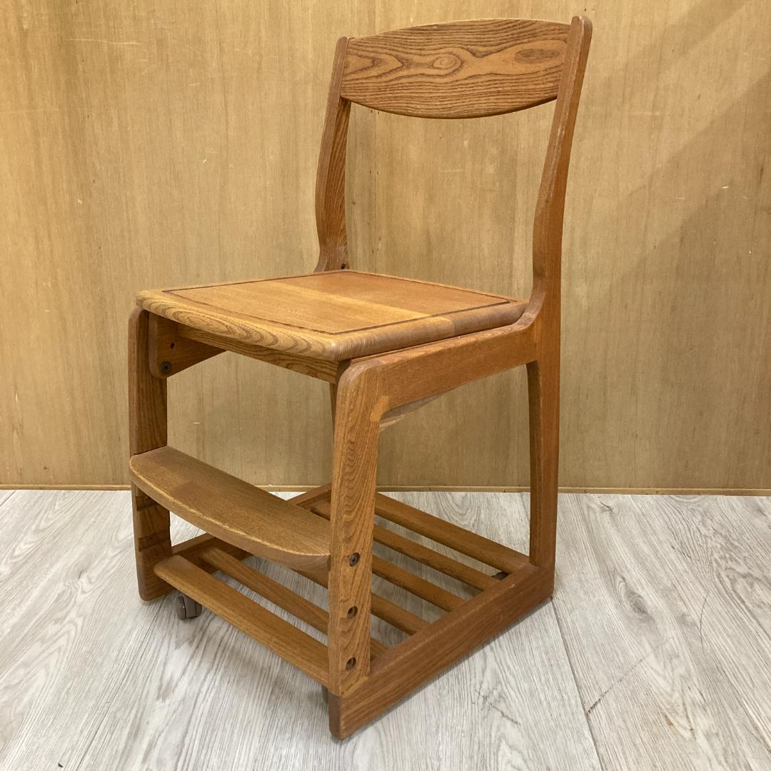 【マルニ】学習机セット　デスク　ワゴン　椅子　上置き