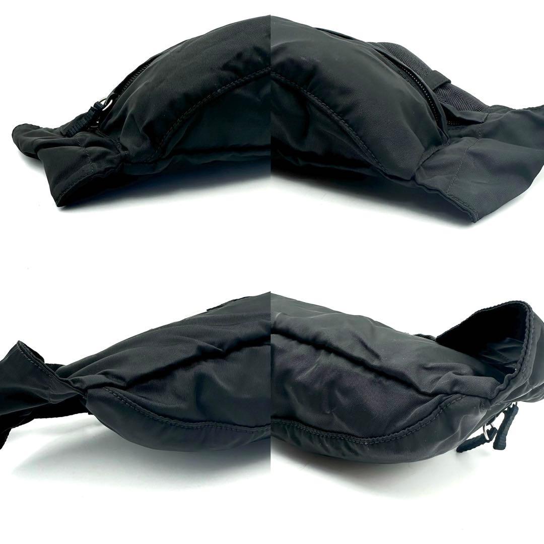 《極美品》ギャランティ付PRADA 三角ロゴ ナイロンクロスボディ ボディバッグ