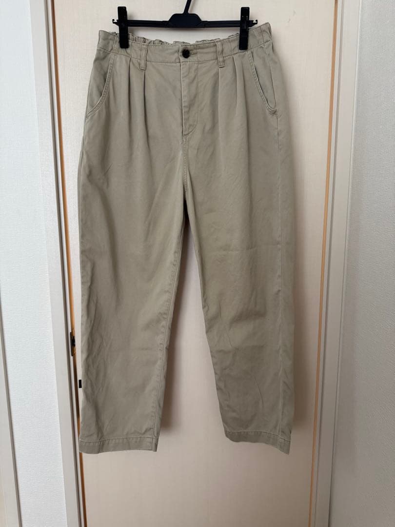 js luxe 25SS チノタックテーパードパンツ　L