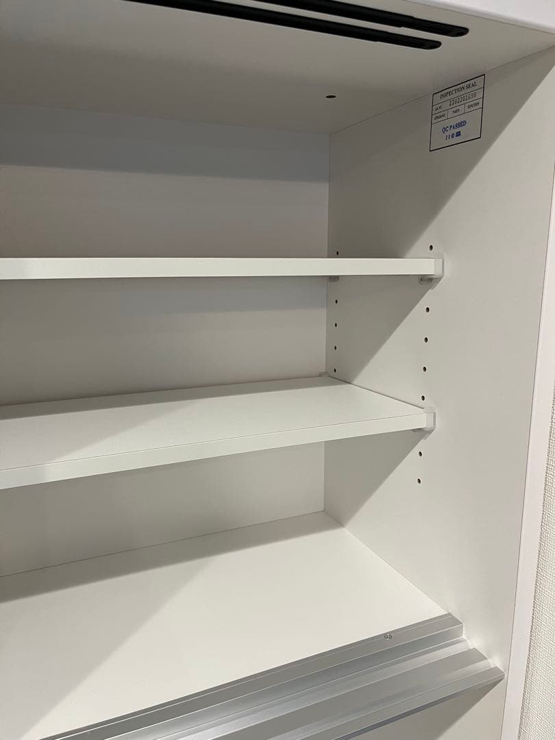 ★こばし★【送料込】ニトリ 食器棚 幅120 ホワイト　※上部のみ