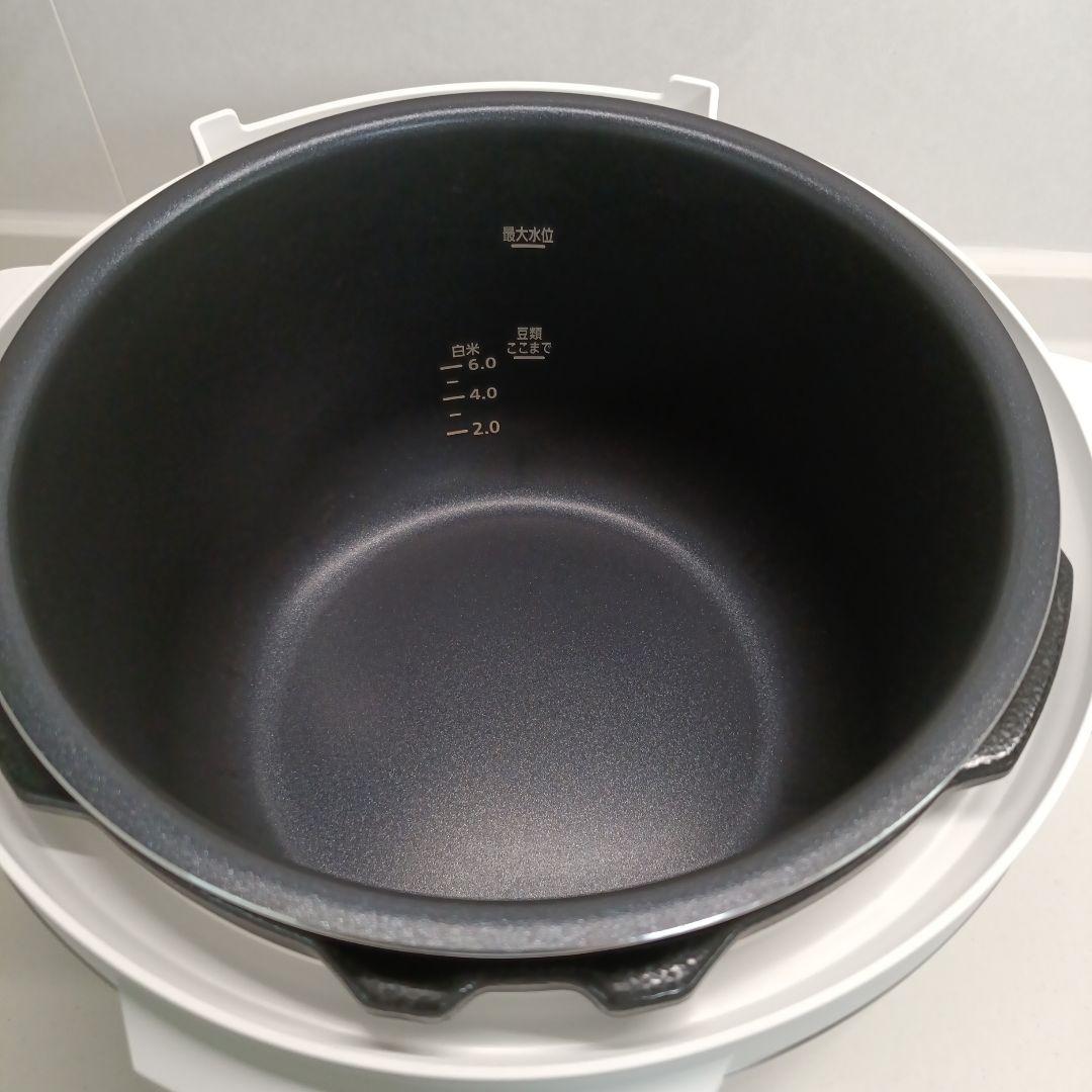 IRIS OHYAMA 電気圧力鍋6L PC-EMA6-W 2023年製