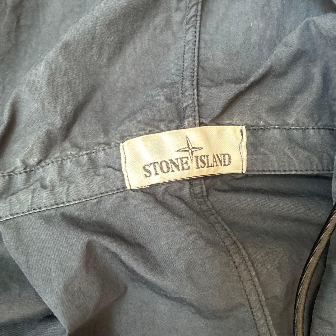 STONE  フード付きミリタリージャケット ネイビー