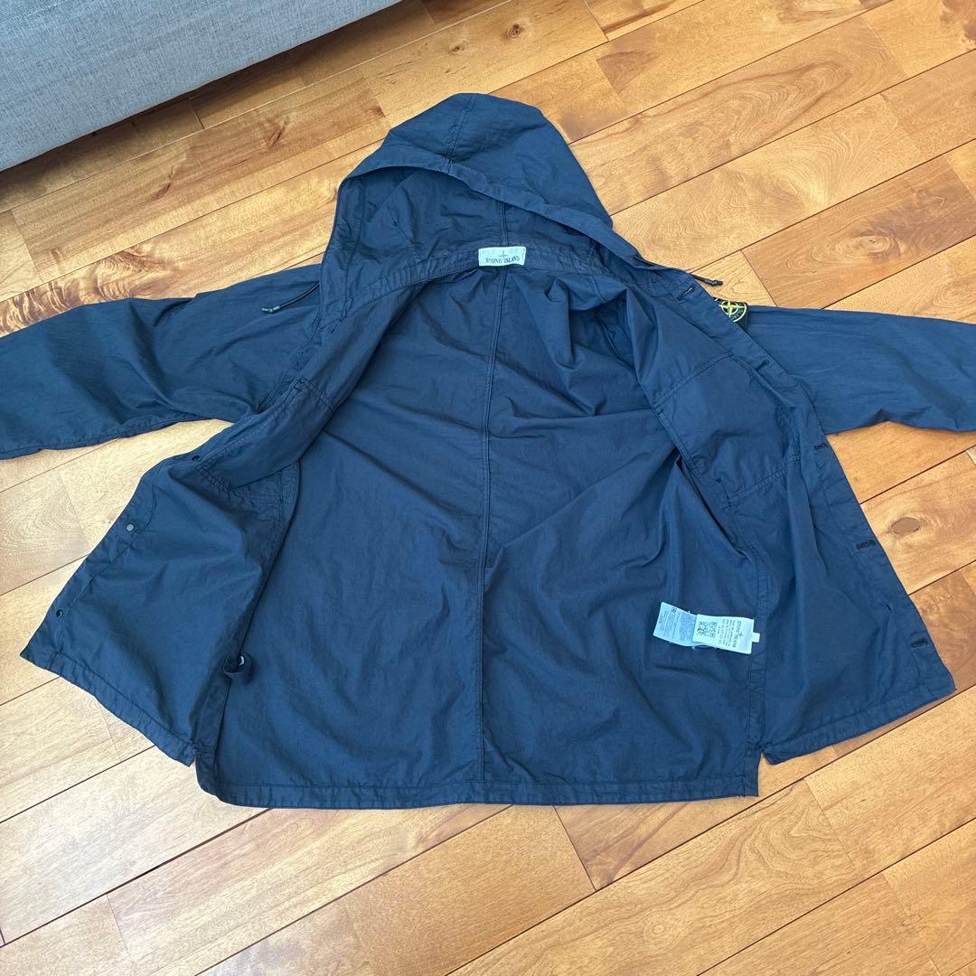 STONE  フード付きミリタリージャケット ネイビー