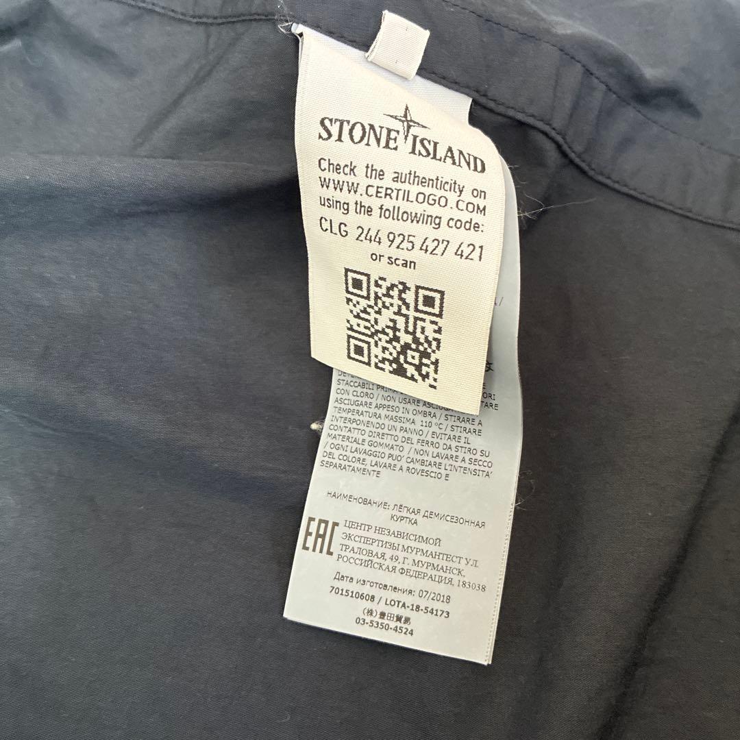 STONE  フード付きミリタリージャケット ネイビー