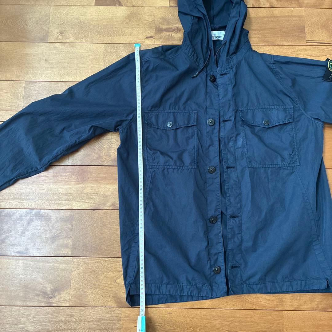 STONE  フード付きミリタリージャケット ネイビー